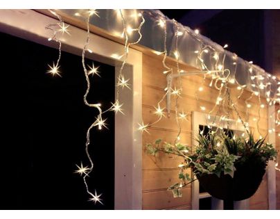 Solight Vánoční závěs rampouchy 120 LED teplé bílé světlo
