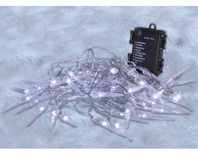 Solight Venkovní rampouchy 50 LED studené bílé světlo