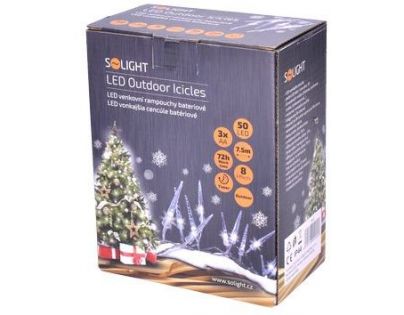 Solight Venkovní rampouchy 50 LED studené bílé světlo