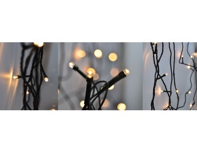 Solight Venkovní vánoční řetěz 500 LED 50 m s časovačem teplá bílá