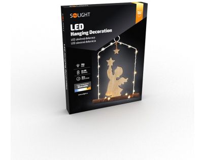 Solight Závěsná dekorace Anděl 20 LED
