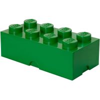LEGO® Box na svačinu 10 x 20 x 7,5 cm tmavě zelený
