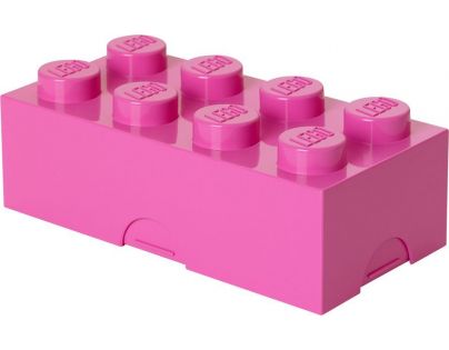 LEGO Box na svačinu 10 x 20 x 7,5 cm Růžová