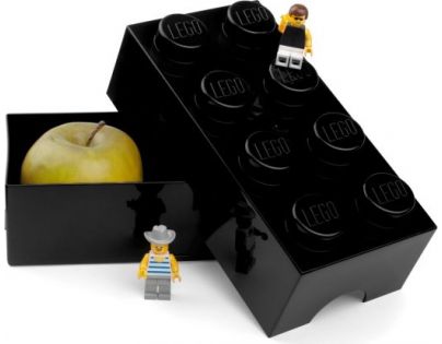 LEGO Box na svačinu 10 x 20 x 7,5 cm Černá
