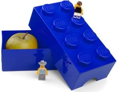 LEGO Box na svačinu 10 x 20 x 7,5 cm Modrá
