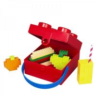 LEGO® Box s rukojetí červený 3