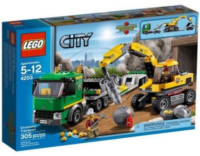 LEGO CITY 4203 Přeprava rypadla