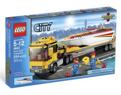 LEGO CITY 4643 Přeprava závodního člunu