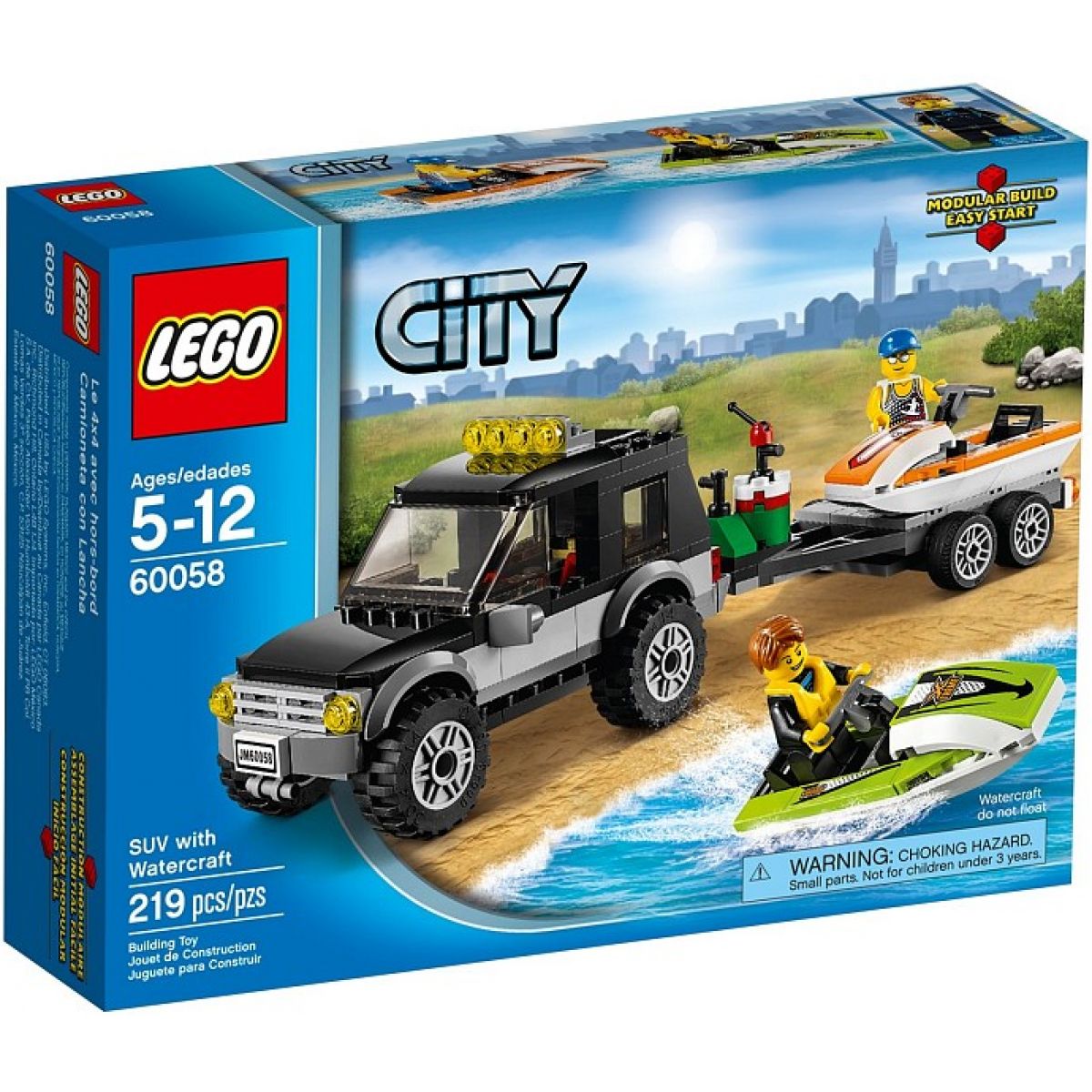 LEGO City 60058 - SUV s vodním skútrem