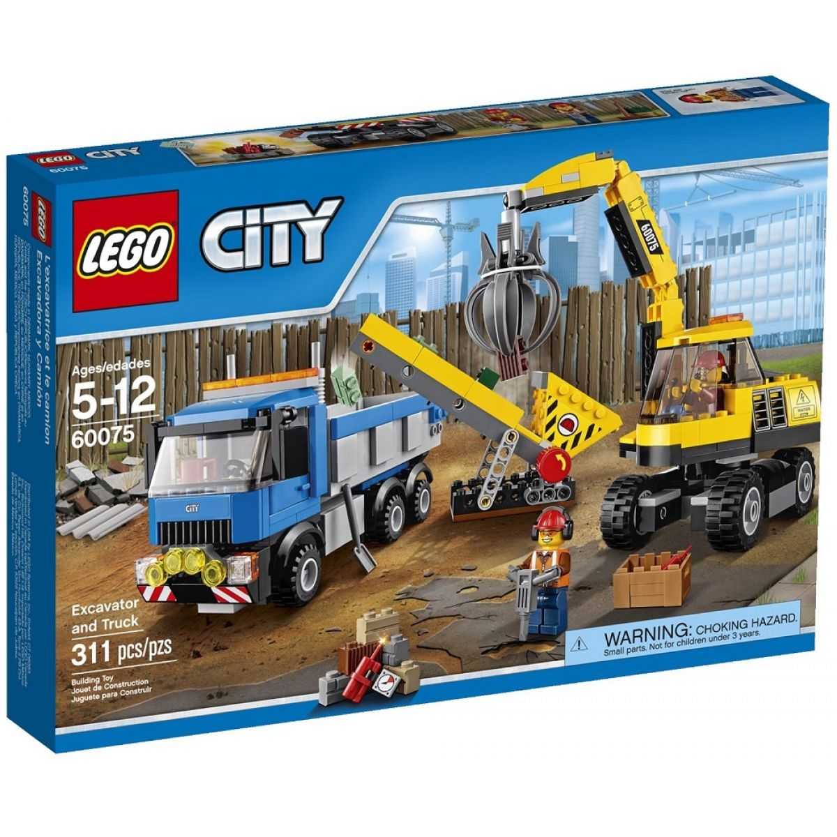 LEGO City Demolition 60075 - Bagr a náklaďák