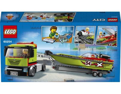 LEGO City 60254 Přeprava závodního člunu - Poškozený obal