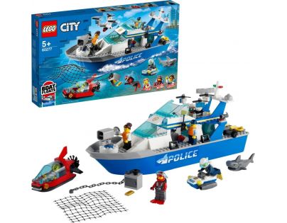 LEGO® City 60277 Policejní hlídková loď