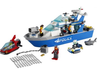 LEGO® City 60277 Policejní hlídková loď