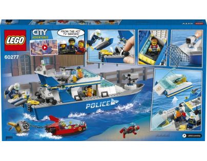 LEGO® City 60277 Policejní hlídková loď