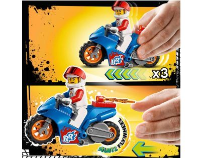 LEGO® City 60298 Kaskadérská motorka s raketovým pohonem