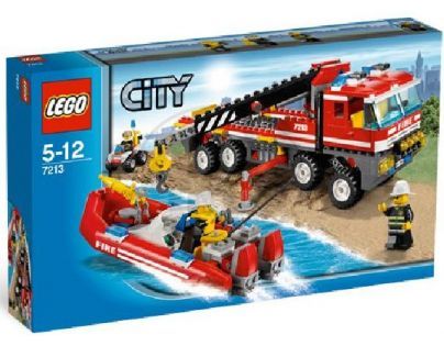 LEGO CITY 7213 Hasičské auto se člunem