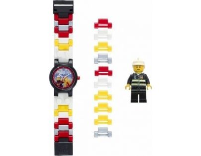 LEGO City Fireman - hodinky s minifigurkou