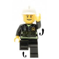 LEGO City Fireman hodiny s budíkem 3