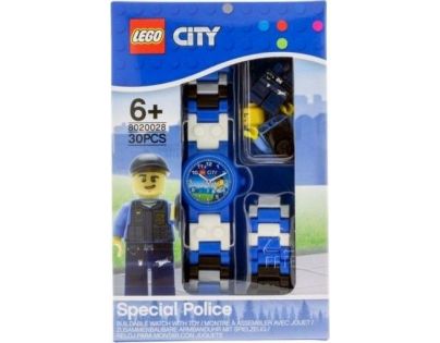 LEGO City Special Policeman - hodinky s minifigurkou