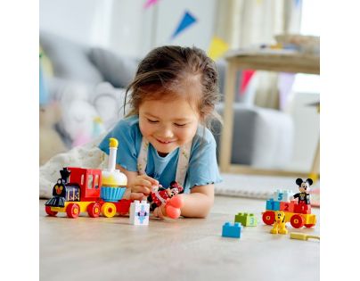 LEGO® DUPLO® Disney ™ 10941 Narozeninový vláček Mickeyho a Minnie