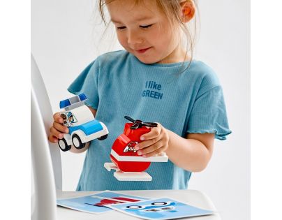 LEGO® DUPLO® My First 10957 Hasičský vrtulník a policejní auto