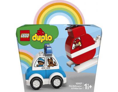 LEGO® DUPLO® My First 10957 Hasičský vrtulník a policejní auto