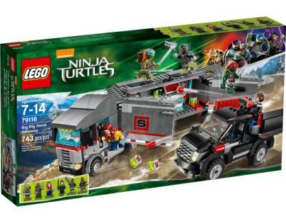 LEGO Želvy Ninja 79116 Únik velkého sněžného náklaďáku