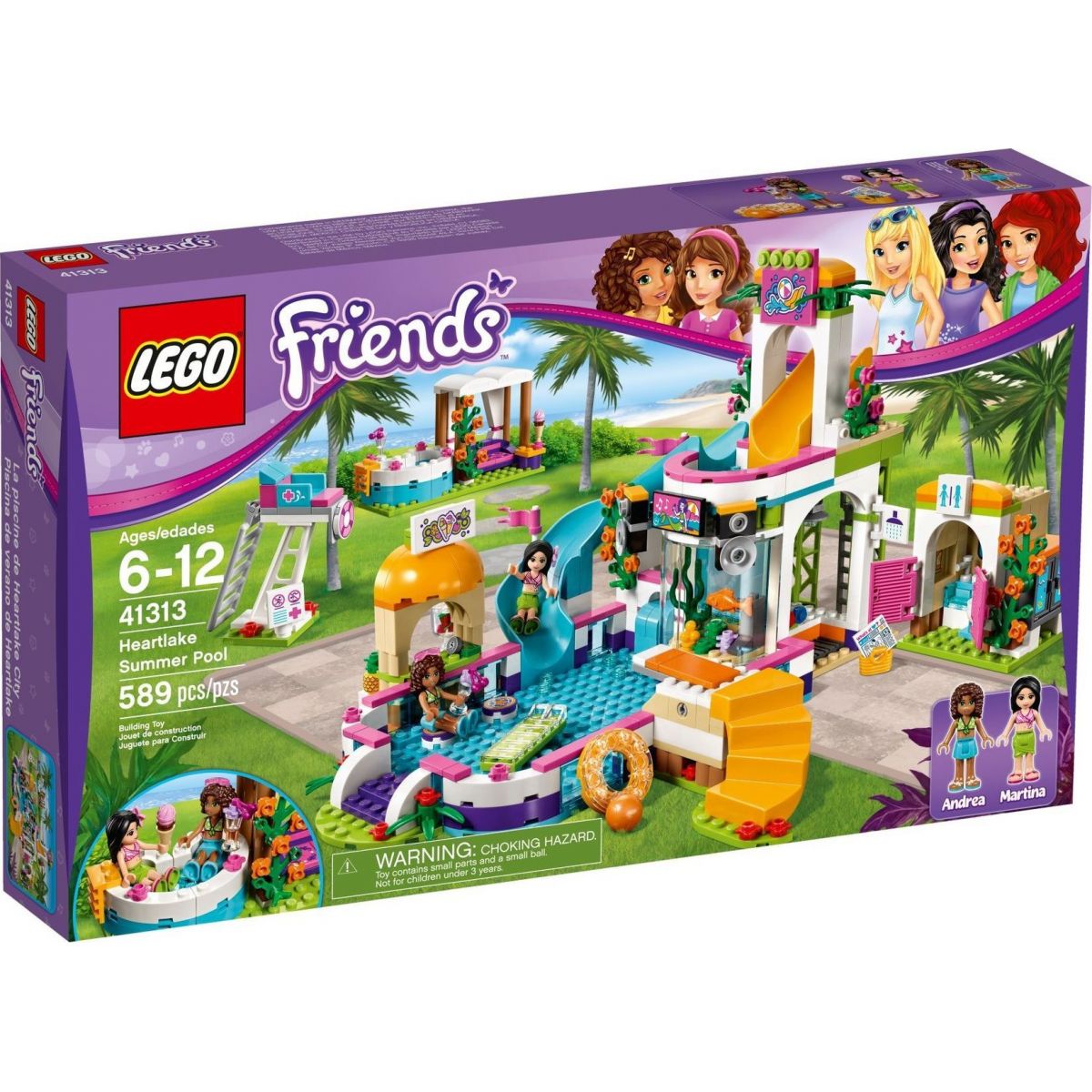 LEGO Friends 41313 Letní bazén v městečku Heartlake