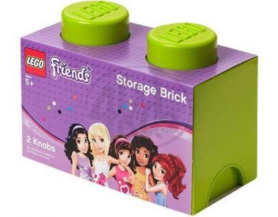 LEGO Friends Úložný box 125x252x181mm - Světle zelený