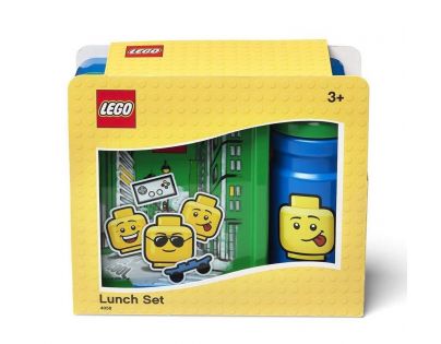 LEGO® Iconic Boy svačinový set láhev a box modrá a zelená
