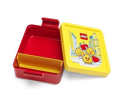 LEGO Iconic Girl svačinový set láhev a box žlutá a červená