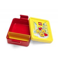 LEGO Iconic Girl svačinový set láhev a box žlutá a červená 2