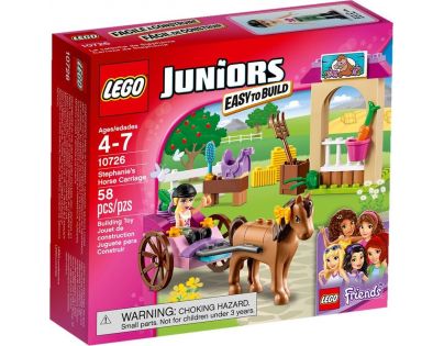 LEGO Juniors 10726 Stephanie a kočár s koníkem