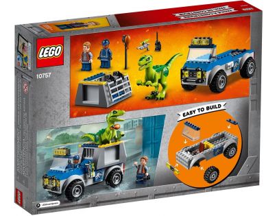 LEGO Juniors 10757 Jurassic World Vozidlo pro záchranu Raptora