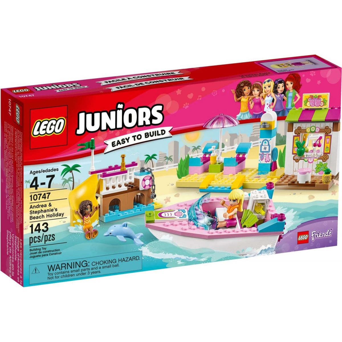 LEGO Juniors Friends 10747 Andrea a Stephanie na dovolené na pláži