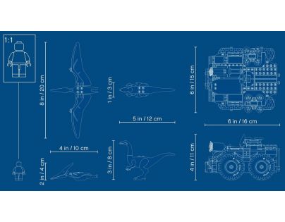 LEGO® Jurassic World 75940 Útěk Gallimima a Pteranodona