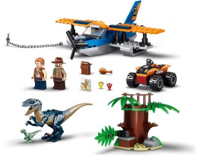 LEGO® Jurassic World 75942 Velociraptor: Záchranná mise s dvouplošníkem