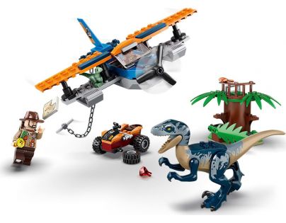 LEGO® Jurassic World 75942 Velociraptor: Záchranná mise s dvouplošníkem