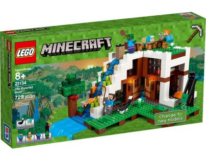LEGO Minecraft 21134 Základna ve vodopádu
