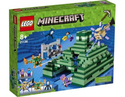 LEGO Minecraft 21136 Památník v oceánu - Poškozený obal