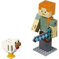 LEGO Minecraft 21149 velká figurka Alex s kuřetem 2