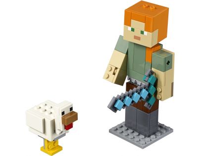 LEGO Minecraft 21149 velká figurka Alex s kuřetem