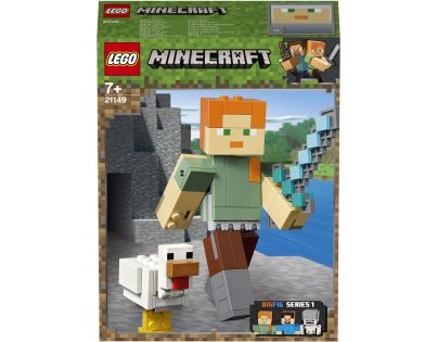 LEGO Minecraft 21149 velká figurka Alex s kuřetem