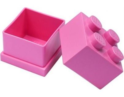 LEGO® Mini Box 4,6 x 4,6 x 4,3 cm Růžový