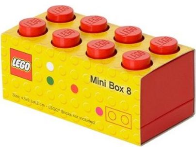 LEGO® Mini Box 4,6 x 9,3 x 4,3 cm Červené