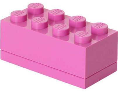 LEGO® Mini Box 4,6 x 9,3 x 4,3 cm Růžový