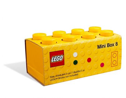 LEGO Mini Box 4,6 x 9,3 x 4,3 cm Žlutá