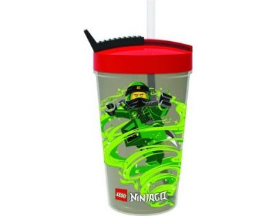 LEGO® Ninjago Classic láhev s brčkem červená