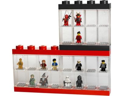 LEGO® Sběratelská skříňka na 16 minifigurek Černá barva