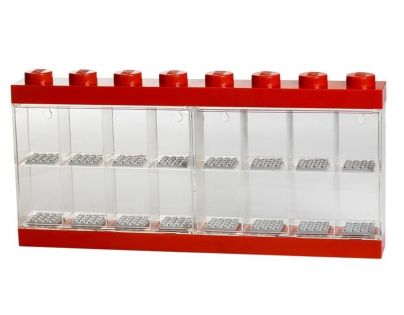 LEGO® Sběratelská skříňka na 16 minifigurek Červená barva